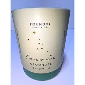 Foundry Candle Co TAURUS Candle Jar 8 oz HOROSCOPE Soy Blend CONSTELLATION